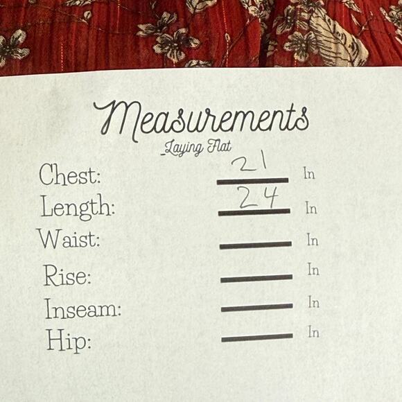 Zara Floral Sheer Long Sleeve Flowy Boho Blouse Smocked Ruffle Neck XL Red Green - Picture 10 of 15